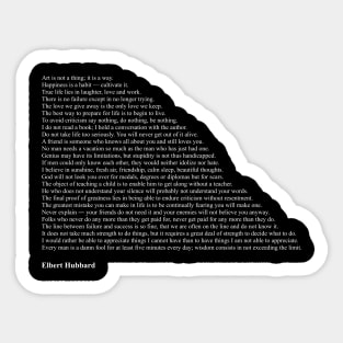 Elbert Hubbard Quotes Sticker